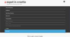 Desktop Screenshot of expatincroatia.com